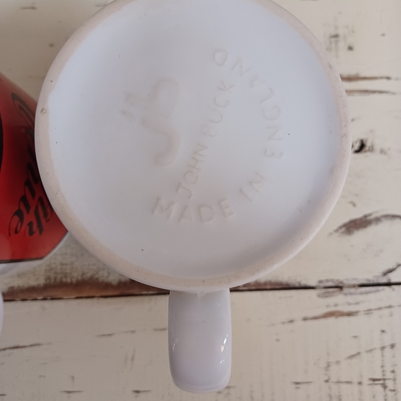 Set of two Saks Fifth Ave Coffee J. Bucke Coffee Mugs Made in England - Picture 6 of 8